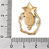 Star 304 Stainless Steel Pendant Cabochon Setting STAS-P454-09G-3