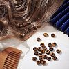 Natural Tiger Eye European Large Hole Beads G-NB0003-72B-04-2
