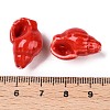 Handmade Printed Porcelain Beads Strand PORC-T133-01B-4