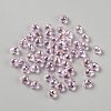 Electroplate Transparent Glass Beads GLAA-WH0039-68E-1