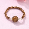 Natural & Synthetic Mixed Stone Stretch Rings X-RJEW-JR00255-2
