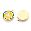 304 Stainless Steel Enamel Charms STAS-N112-05B-G-2