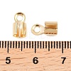 Brass Folding Crimp Ends KK-C163-08G-3