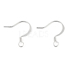Brass Earring Hooks KK-H258-06E-S-2