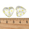 Transparent Printed Acrylic Beads OACR-H124-03C-3