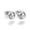 304 Stainless Steel Ear Studs EJEW-G210-01-2