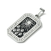 Ion Plating(IP) 304 Stainless Steel Pendants STAS-C101-08P-03-2