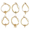 Brass Multi-strand Bracelets BJEW-M056-01G-2