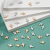 300Pcs 2 Colors CCB Plastic Beads CCB-DC0001-12-5