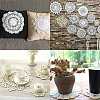 Handmade Cotton Lace Cup Coasters AJEW-GF0008-84A-5