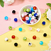 40Pcs 8 Colors Handmade Lampwork Beads LAMP-TA0001-54A-5