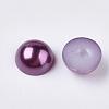 ABS Plastic Imitation Pearl Cabochons SACR-S738-8mm-Z47-2