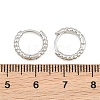 Brass Huggie Hoop Earrings KK-CBA8324-18D-P-4