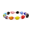 Cute Candy Color Beads Stretch Bracelet for Teen Girl Women BJEW-JB06935-4