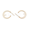 Brass Stud Earring Findings KK-N232-480-3