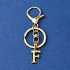 304 Stainless Steel Initial Letter Charm Keychains KEYC-YW00005-06-1