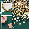   200Pcs 10 Styles Brass Spacer Beads KK-PH0006-55-4