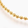 Brass Ball Chain Necklace Making KK-F763-06G-2