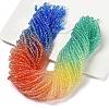 Transparent Painted Glass Beads Strands X1-DGLA-A034-T4mm-A02-1