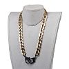 Personalized CCB Plastic Curb Chain Necklaces NJEW-JN02881-01-5