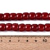 Opaque Glass Beads Strands GLAA-Q106-02A-B03-4