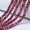 Electroplate Glass Beads Strands EGLA-A034-P3mm-B04-1