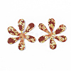 Printing PU Leather Pendants FIND-T062-001B-1