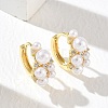 Brass Micro Pave Cubic Zirconia Hoop Earrings for Women EJEW-A168-17G-1