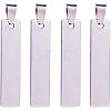 201 Stainless Steel Rectangle Stamping Blank Tag Pendants STAS-BC0002-20P-1