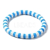 7Pcs 7 Style Polymer Clay Heishi Surfer Stretch Bracelets Set BJEW-SW00088-01-2