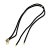 Nylon Cord Necklaces Findings KK-Q019-09G-08-1