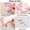 6 Sets 2 Styles Rectangle Paper Self Adhesive Category Labels Stickers DIY-GF0008-49-6