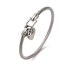 304 Stainless Steel Charm Bangles BJEW-K280-03P-4