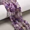 Natural Purple Rutilated Quartz Beads Strands G-P568-C08-01-1