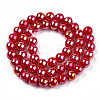 Electroplate Opaque Glass Beads Strands X-GLAA-T032-P8mm-AB04-3