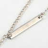 Trendy Iron Lariat Necklaces NJEW-JN00985-4