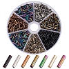 1400Pcs 7 Colors Glass Bugle Beads SEED-PH0002-14-1