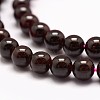 Natural Garnet Bead Strands X-G-P217-33-6mm-3