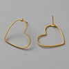 Golden Brass Hollow Geometry Stud Earrings EJEW-WH0012-127J-2