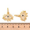Brass Micro Pave Cubic Zirconia Pendants KK-U017-08D-G-3