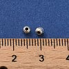 925 Sterling Silver Corrugated Round Spacer Beads STER-K178-02B-S-3