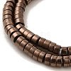 Electroplate Non-magnetic Synthetic Hematite Beads Strands G-I200-15-3