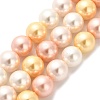 Shell Pearl Beads Strands BSHE-XCP0001-36-1