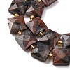 Natural Red Labradorite Beads Strands G-F839-A04-01-4