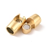 Ion Plating(IP) 304 Stainless Steel Magnetic Clasps with Glue-in Ends STAS-G276-31G-3