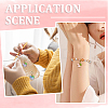 30Pcs Flower Glass & Natural & Dyed Malaysia Jade Locking Stitch Marker HJEW-SC0001-77-5