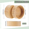 BENECREAT Bamboo Bottle Caps AJEW-BC0002-11-2
