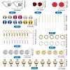 DIY Heart Drop Earring Making Kit DIY-SZ0007-66-7
