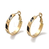 304 Stainless Steel Rhinestone Hoop Earrings for Women EJEW-L283-051G-01-1