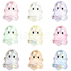 10Pcs Transparent Acrylic Bead Caps TACR-YW0003-23A-2